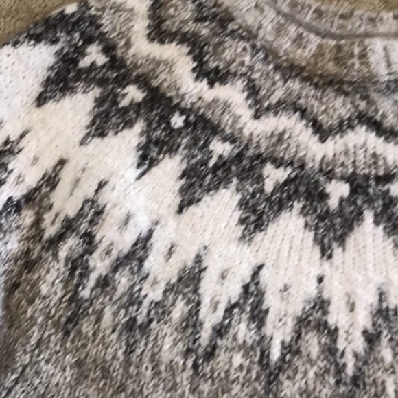 Wind River | Fair Isle Fabulous cozy grey and white knit sweater - XS - Picture 2 of 11